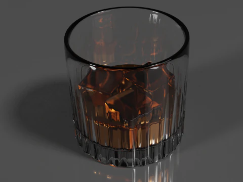 Whisky Glass High Quality 3D Model