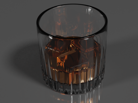 Whisky Glass High Quality 3D 모델