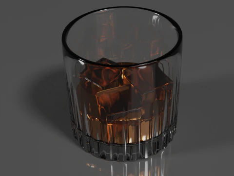 Whisky Glass High Quality 3D Model