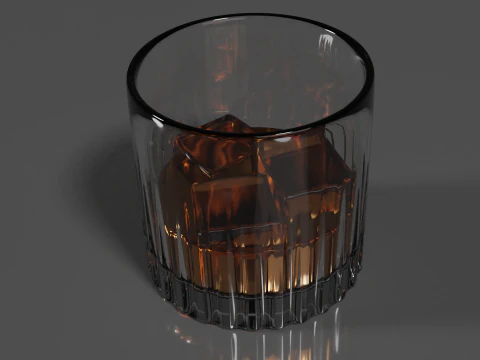 Whisky Glass High Quality 3D Model