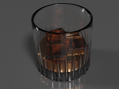Whisky Glass High Quality 3D 모델