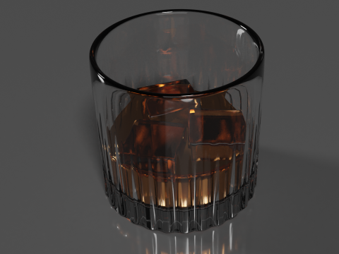 Whisky Glass High Quality 3D 모델