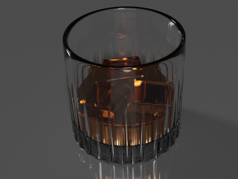 Whisky Glass High Quality 3D 모델