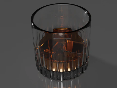 Whisky Glass High Quality 3D Model