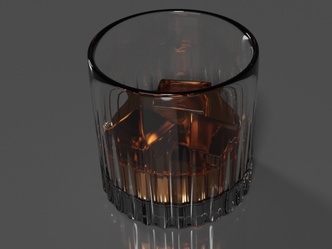 Whisky Glass High Quality 3D 모델