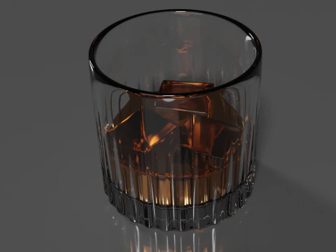 Whisky Glass High Quality 3D Model