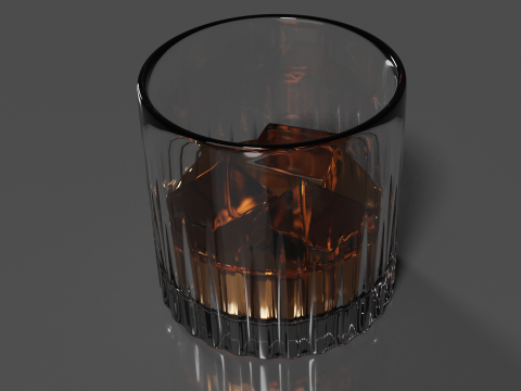 Whisky Glass High Quality 3D 모델