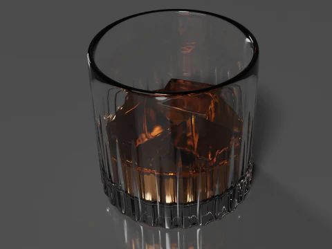 Whisky Glass High Quality 3D Model