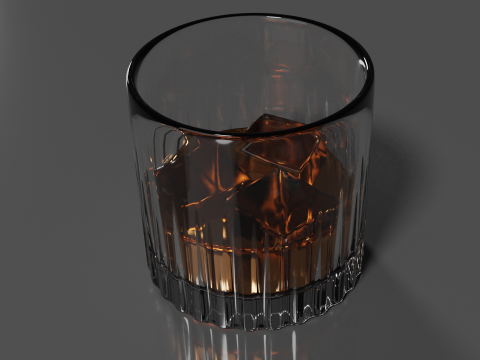 Whisky Glass High Quality 3D 모델