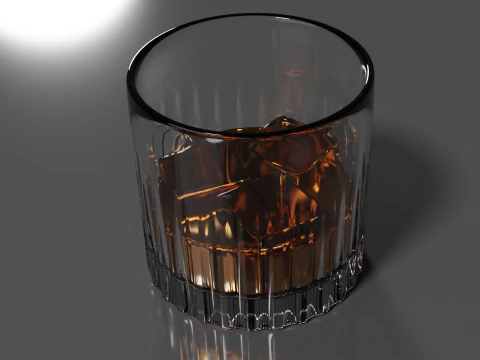 Whisky Glass High Quality 3D Model