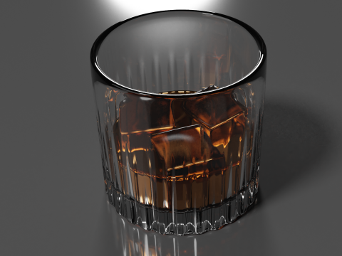 Whisky Glass High Quality 3D 모델
