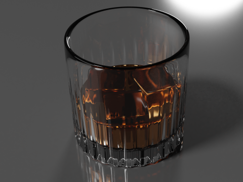 Whisky Glass High Quality 3D 모델