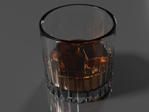 Whisky Glass High Quality 3D 모델