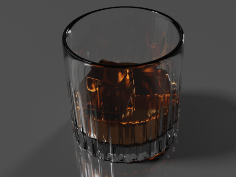 Whisky Glass High Quality 3D 모델