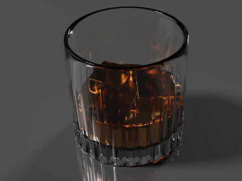 Whisky Glass High Quality 3D Model