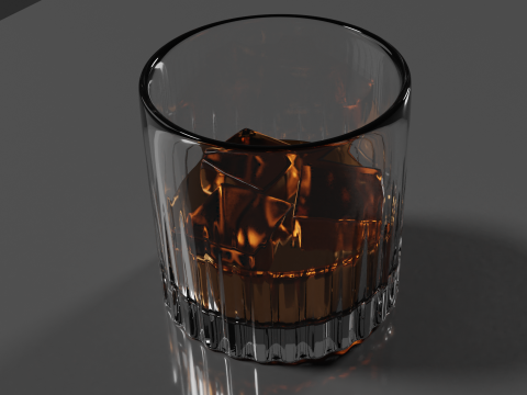 Whisky Glass High Quality 3D 모델