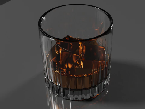 Whisky Glass High Quality 3D Model