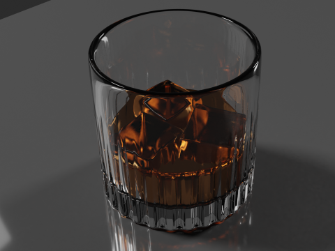 Whisky Glass High Quality 3D 모델