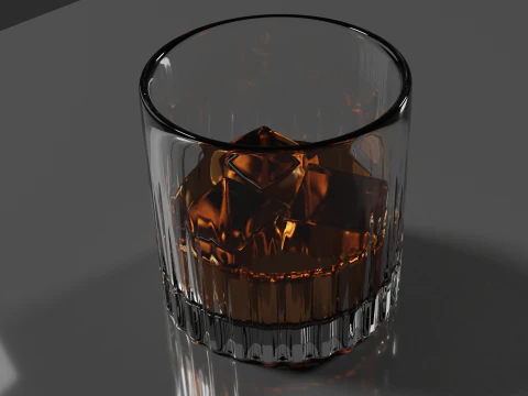 Whisky Glass High Quality 3D Model
