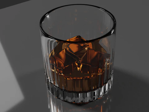 Whisky Glass High Quality 3D Model