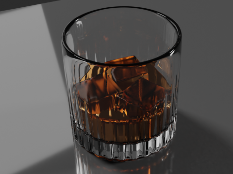 Whisky Glass High Quality 3D 모델