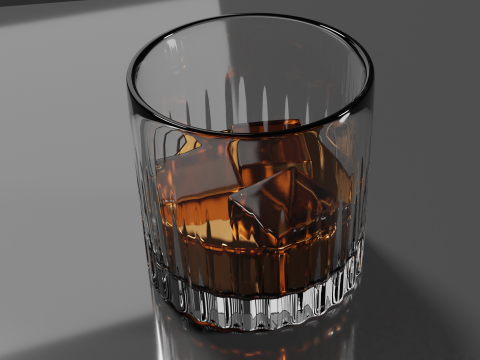 Whisky Glass High Quality 3D 모델