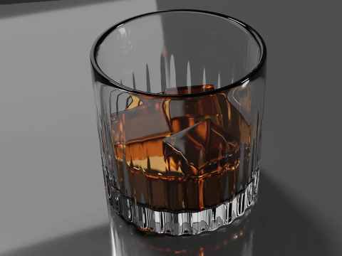 Whisky Glass High Quality 3D Model