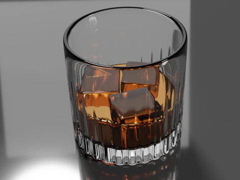 Whisky Glass High Quality 3D Model
