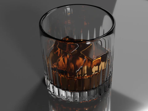 Whisky Glass High Quality 3D Model