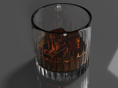 Whisky Glass High Quality 3D Model
