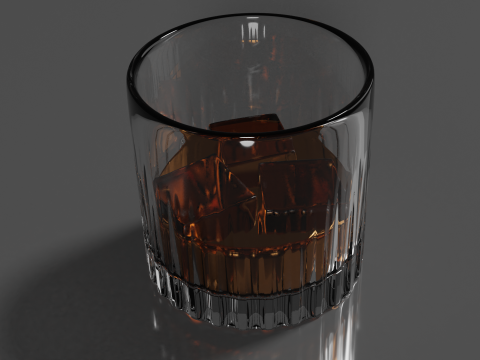 Whisky Glass High Quality 3D 모델