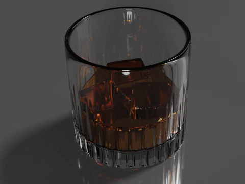 Whisky Glass High Quality 3D Model