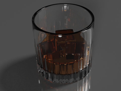 Whisky Glass High Quality 3D 모델