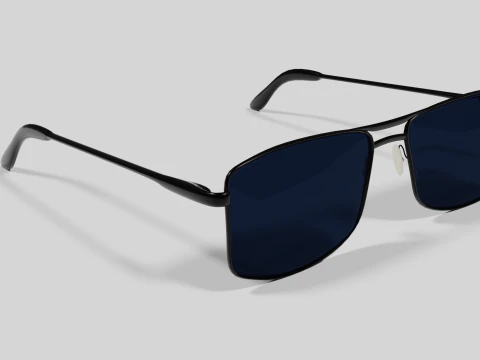 Sunglasses Highpoly pair of with lenses 3D Model