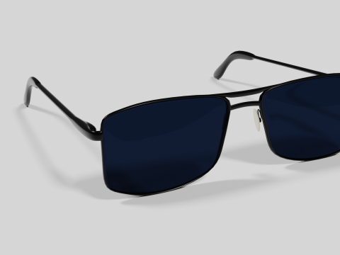Sunglasses Highpoly pair of with lenses Model 3D