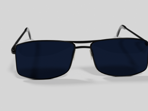 Sunglasses Highpoly pair of with lenses Model 3D