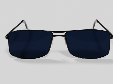 Sunglasses Highpoly pair of with lenses Model 3D