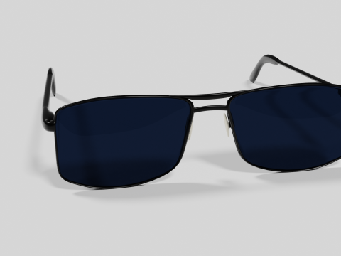 Sunglasses Highpoly pair of with lenses Model 3D