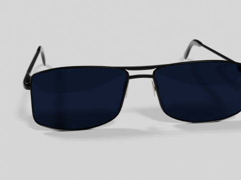 Sunglasses Highpoly pair of with lenses Model 3D