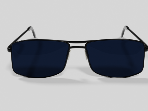 Sunglasses Highpoly pair of with lenses Model 3D