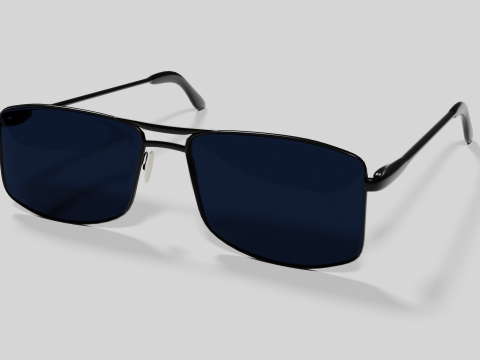 Sunglasses Highpoly pair of with lenses Model 3D
