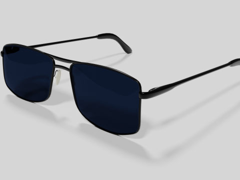 Sunglasses Highpoly pair of with lenses Model 3D