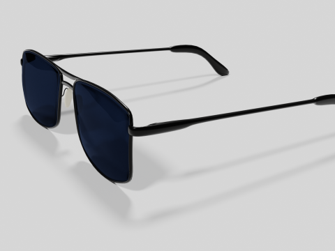 Sunglasses Highpoly pair of with lenses Model 3D