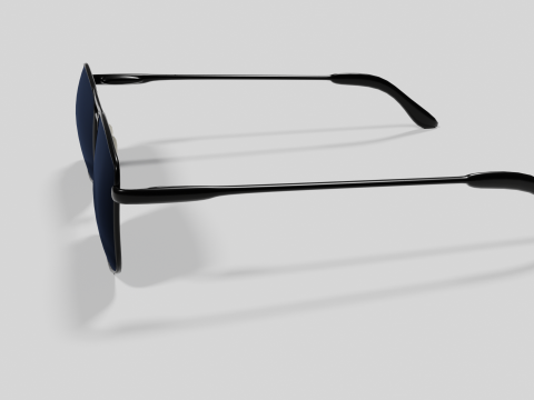Sunglasses Highpoly pair of with lenses Model 3D