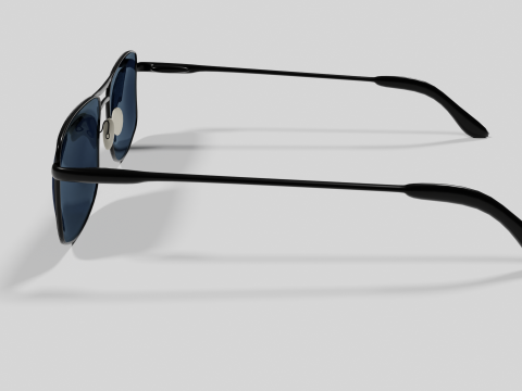 Sunglasses Highpoly pair of with lenses Model 3D