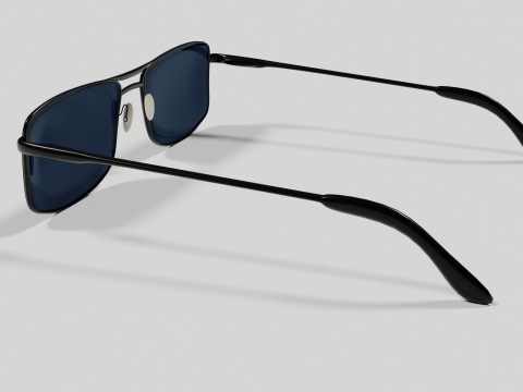 Sunglasses Highpoly pair of with lenses Model 3D