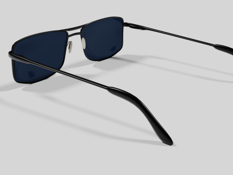 Sunglasses Highpoly pair of with lenses Model 3D