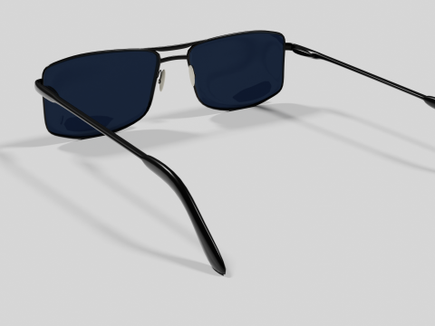 Sunglasses Highpoly pair of with lenses Model 3D