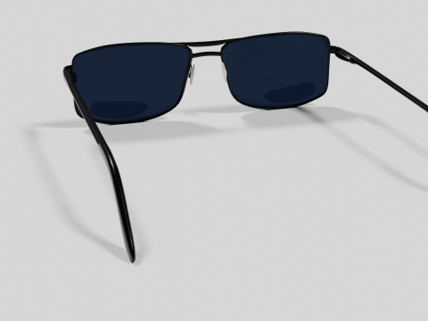 Sunglasses Highpoly pair of with lenses Model 3D