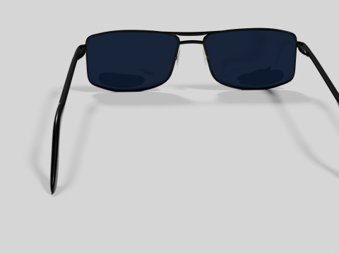 Sunglasses Highpoly pair of with lenses Model 3D